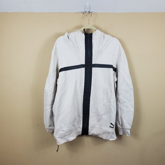 Puma Full Zip Sweatshirt with Hood Size L - Picture 1 of 12